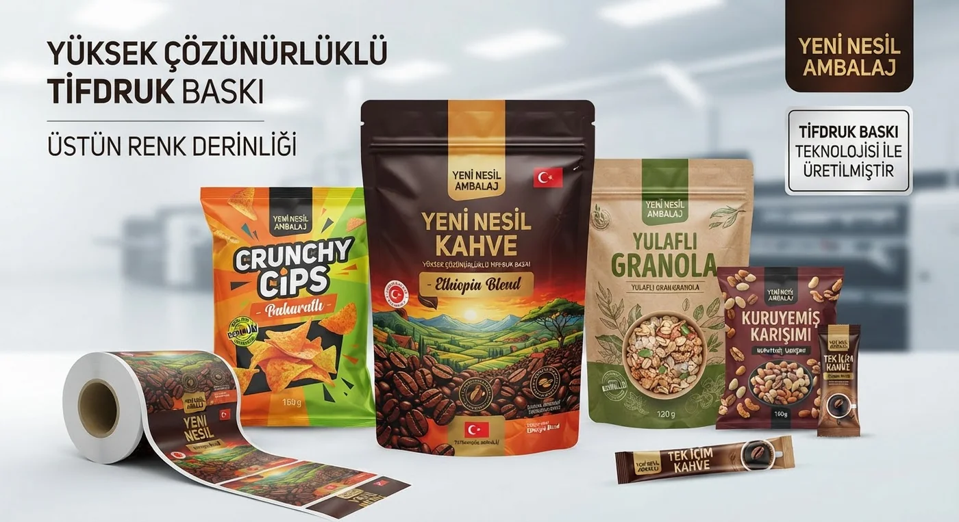 Tifdruk Baskı ile üretilmiş ambalaj örnekleri