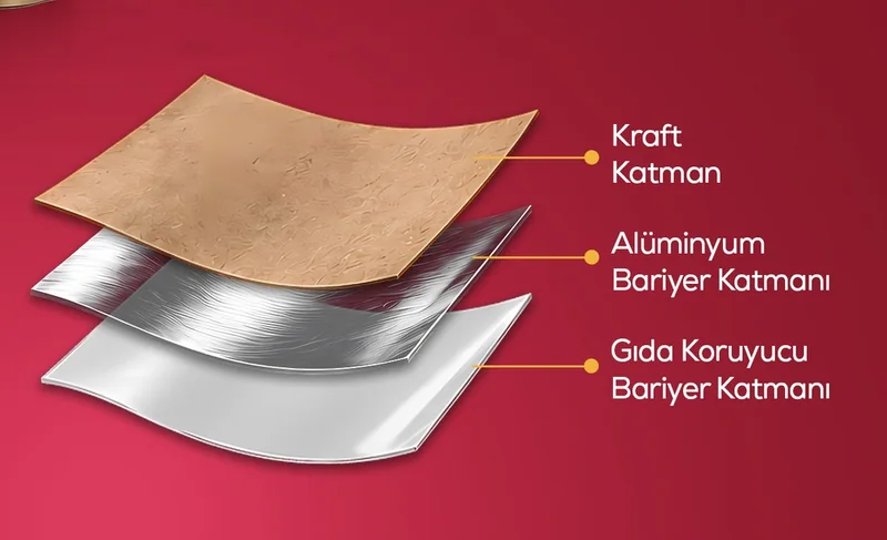 Kraft Alüminyum Doypack malzeme katmanları